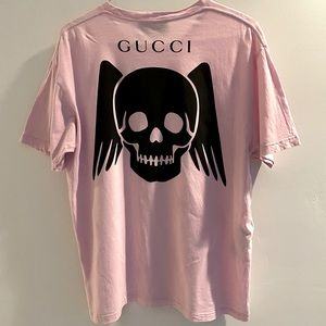 Authentic Gucci skull print lilac T-shirt